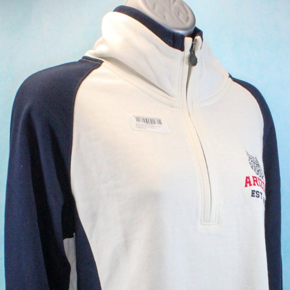 Arizona Wildcats 1/4 Zip Long Sleeve Pullover Sweatshirt Women's Size Medium